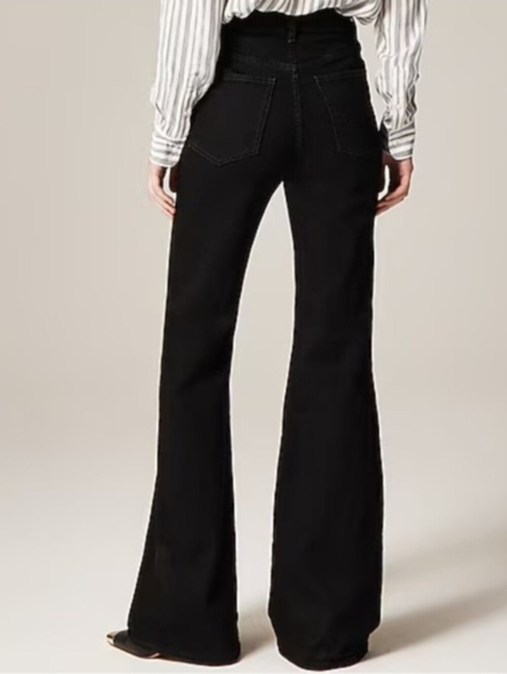 J. Crew Vintage Flare Jeans Petite 24 Black Rinse Nwot - Picture 2 of 7